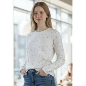 ALPINE DESIGN AD Peak LS Waffle Knit Ditsy Floral Alpine Snow Thermal Top NWT